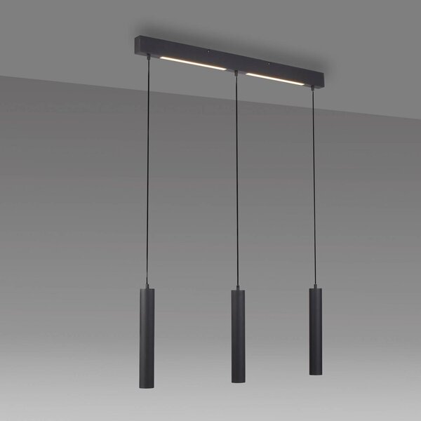 Schöner Wohnen Lampa wisząca DANTE, czarny, salon / jadalnia, metal, nowoczesny