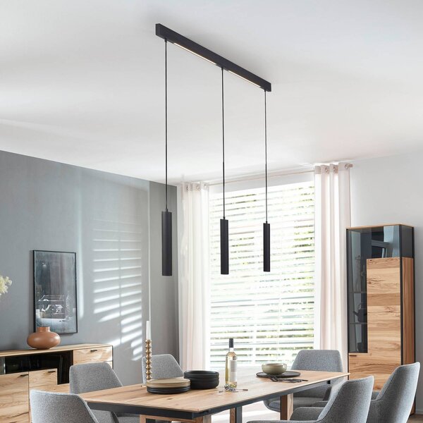 Schöner Wohnen Lampa wisząca DANTE, czarny, salon / jadalnia, metal, nowoczesny