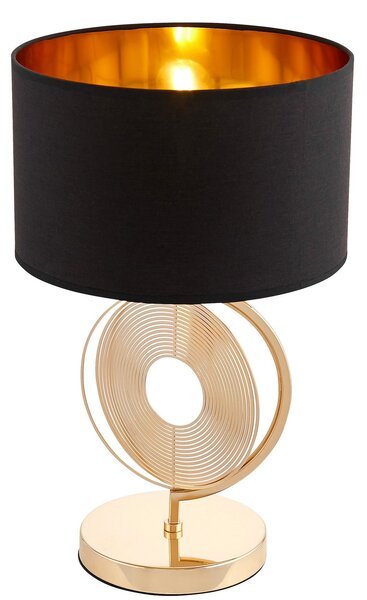 GLAMOUR LAMPA NOCNA CZARNO-ZŁOTA MONTERONI