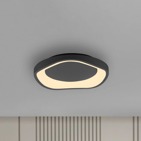 Schöner Wohnen Lampa sufitowa MONTA, możliwość ściemniania, czarny, salon / jadalnia, metal, nowoczesny