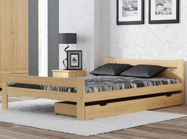 Łóżko drewniane Manta 180x200 nielakierowane sosna