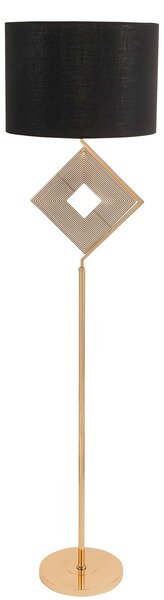 LAMPA STOJĄCA PODŁOGOWA CZARNO-ZŁOTA BENARDI