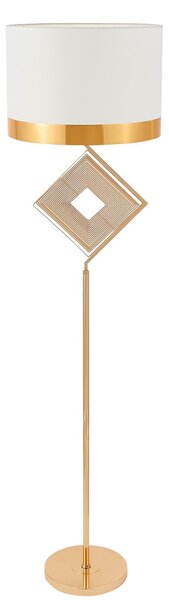 LAMPA STOJĄCA PODŁOGOWA BIAŁO-ZŁOTA BENARDI