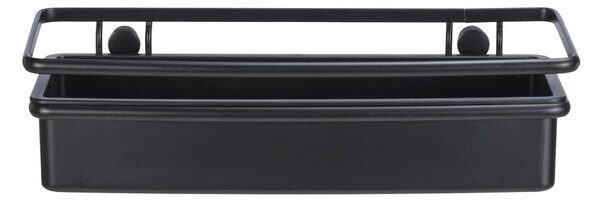 Czarna półka łazienkowa Wenko Molinella, 30x9 cm