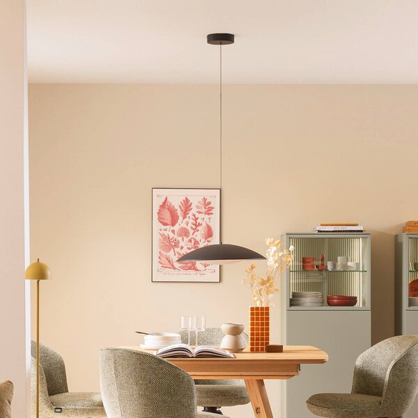 Schöner Wohnen Lampa wisząca LENTE, możliwość ściemniania, czarny, salon / jadalnia, metal, nowoczesny