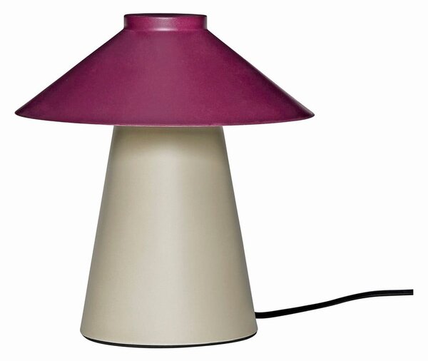 Fioletowo-beżowa metalowa lampa stołowa Chipper – Hübsch