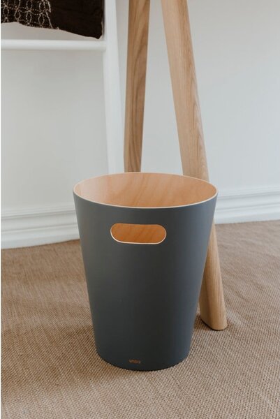 Zielony biurowy kosz na śmieci 7,5 l Woodrow – Umbra