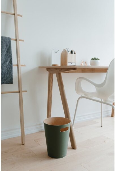 Zielony biurowy kosz na śmieci 7,5 l Woodrow – Umbra