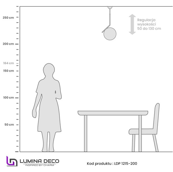 LAMPA WISZĄCA NOWOCZESNA CZARNA BIAŁA KULA SORENTO 20 LUMINA DECO