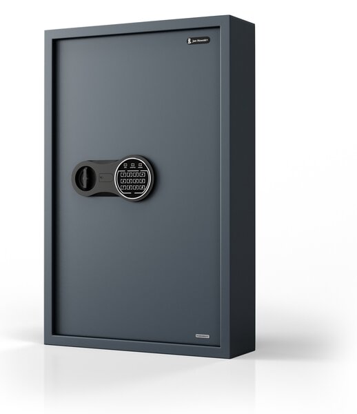 Szafka na klucze elektroniczna z wrzutnią i zamkiem na kod, na 133 klucze, 430x665x130 mm: BRUCE