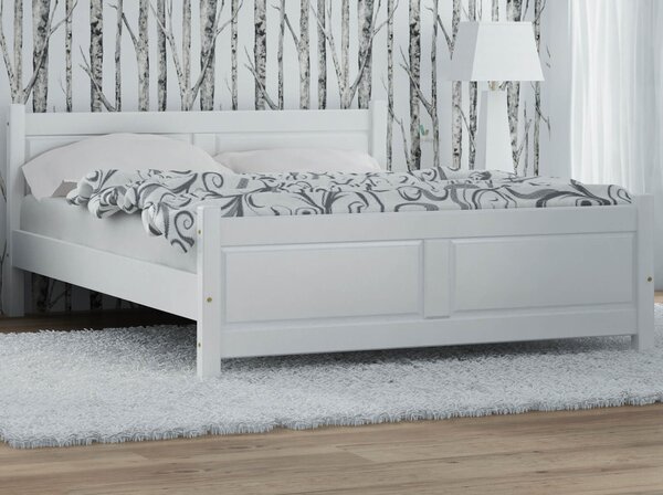 Łóżko drewniane Lena 140x200 białe