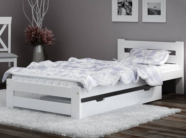 Łóżko drewniane Kada 100x200 eko białe