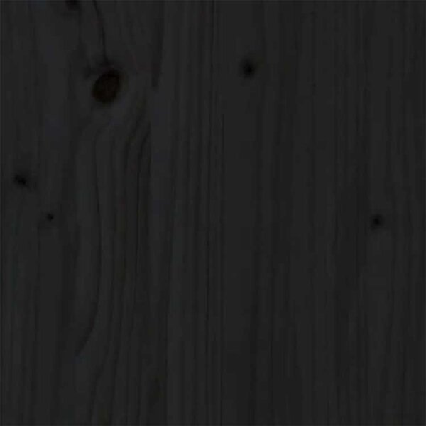 Podwójne drewniane czarne łóżko 160x200 C2-B34