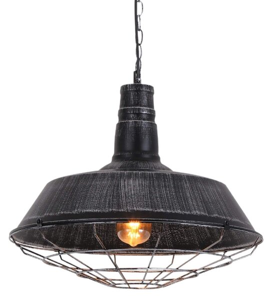 LAMPA WISZĄCA INDUSTRIALNA LOFT STARE SREBRO ARIGIO D45