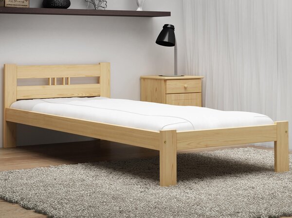 Łóżko ekologiczne drewniane Emilia 90x200 Sosna