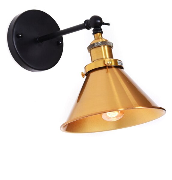 LAMPA ŚCIENNA KINKIET LOFTOWY CZARNY NORI W1