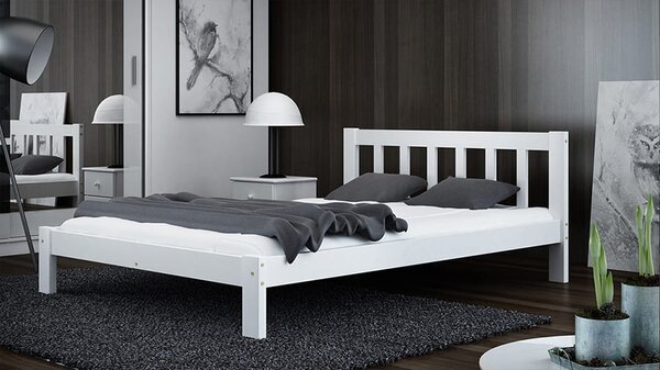 Łóżko sosnowe Ofelia 160x200 białe