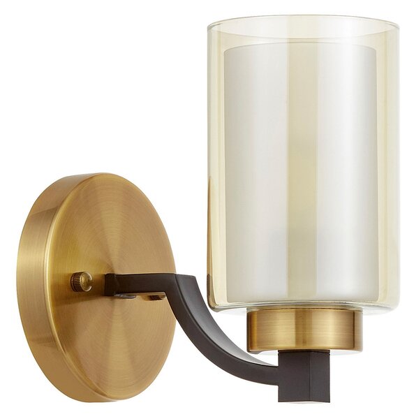 LAMPA ŚCIENNA KINKIET LOFT CZARNO-MOSIĘŻNA VIGATTO W1