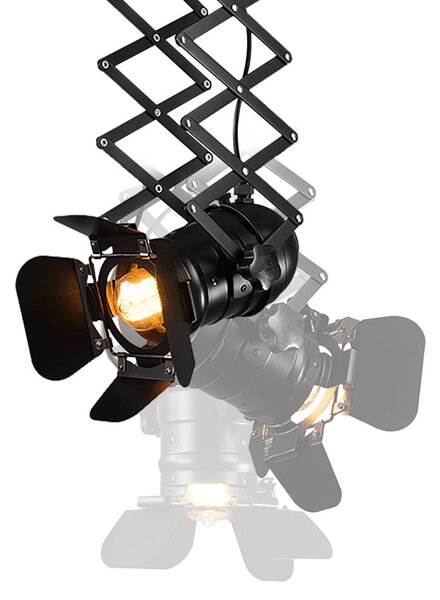 Studio 2 Reflektor Sceniczny - Harmonijka, Lampa Szynowa 1xE27 max 40W Czarny