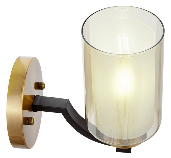 LAMPA ŚCIENNA KINKIET LOFT CZARNO-MOSIĘŻNA VIGATTO W1