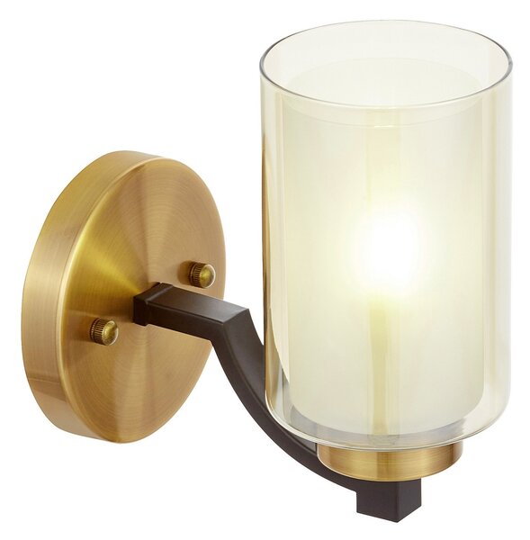 LAMPA ŚCIENNA KINKIET LOFT CZARNO-MOSIĘŻNA VIGATTO W1