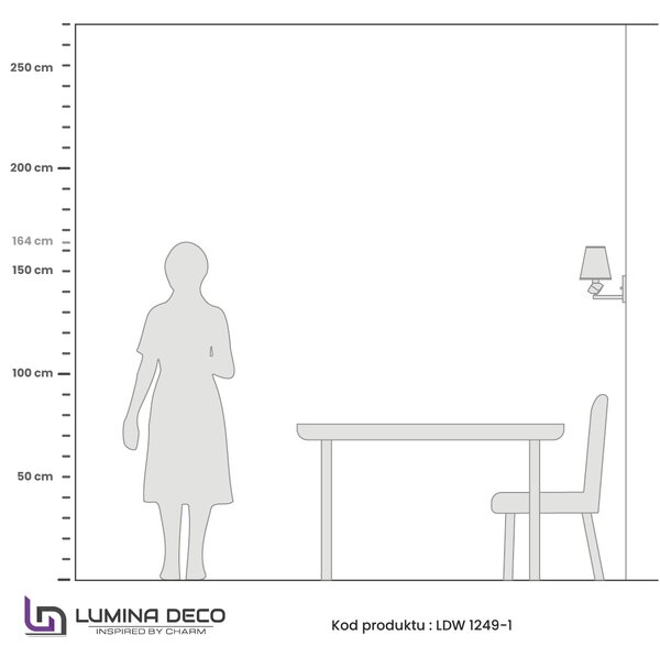 LAMPA ŚCIENNA KINKIET ZŁOTO-BIAŁY MONTERO W1