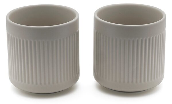 Szare porcelanowe filiżanki zestaw 2 szt. 300 ml Skagen – Bredemeijer