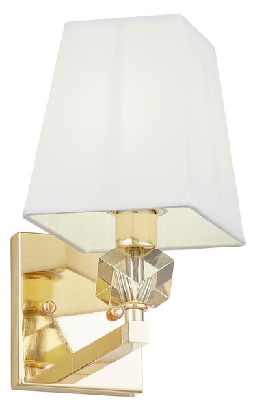 LAMPA ŚCIENNA KINKIET ZŁOTO-BIAŁY MONTERO W1