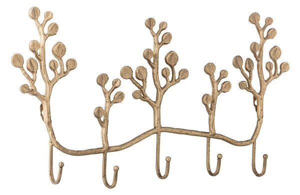 Metalowy wieszak ścienny w kolorze złota 57 cm Padova – Bloomingville
