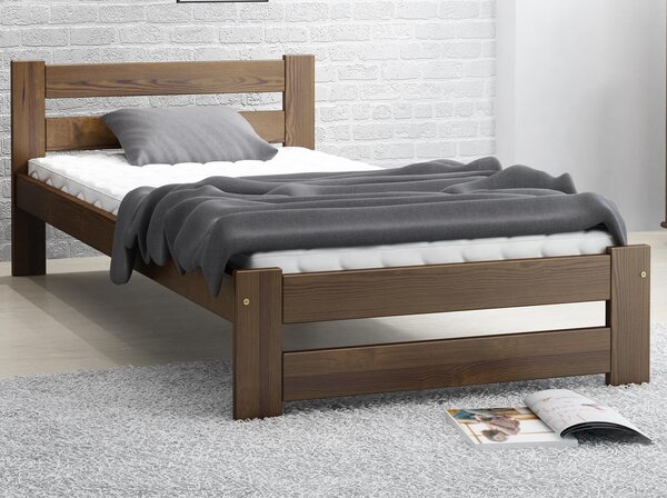 Łóżko drewniane Kada 90x200 eko orzech