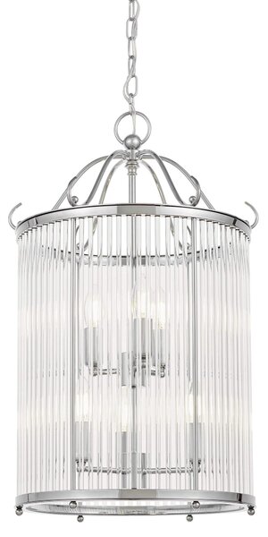 LAMPA WISZĄCA LOFT CHROMOWANA BOSTON W6