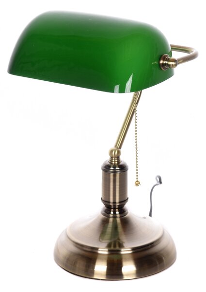 LAMPA BANKIERSKA BIURKOWA KLASYCZNA ZIELONA BANKER