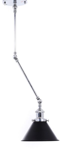 LAMPA ŚCIENNA LOFTOWA CHROMOWANA DERI W2