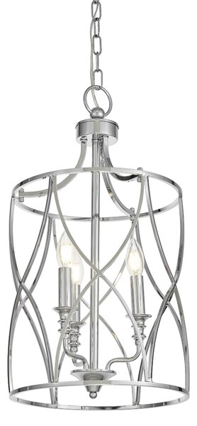 LAMPA WISZĄCA SUFITOWA CHROMOWANA ELMONT W3