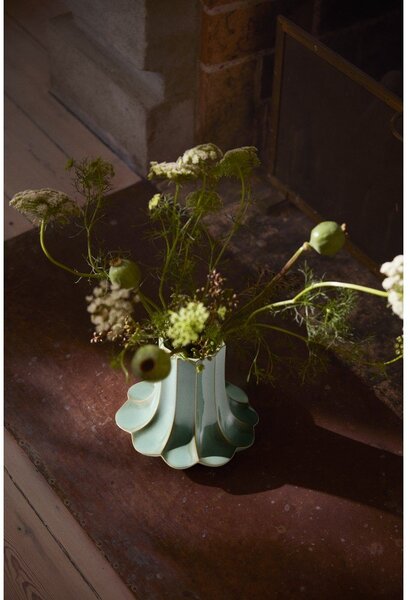 Jasnozielony ceramiczny wazon (wysokość 20,5 cm) Kantarel – Kähler Design