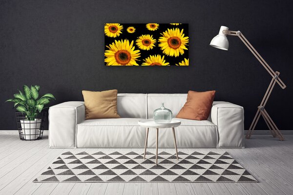 Obraz canvas Słoneczniki w Pełnym Słońcu