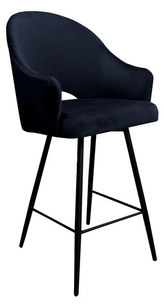Krzesło barowe Velvet czarna podstawa MG19