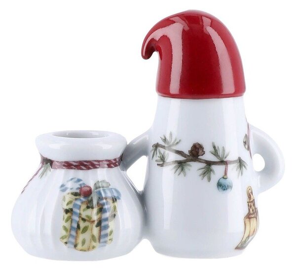 Ceramiczny świecznik ze świątecznym motywem Hammershøi Christmas Father Elf – Kähler Design