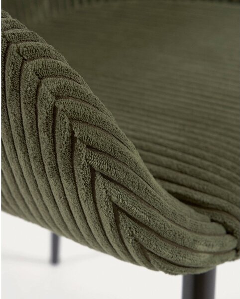 Tapicerowany fotel jadalniany w kolorze khaki Konna – Kave Home
