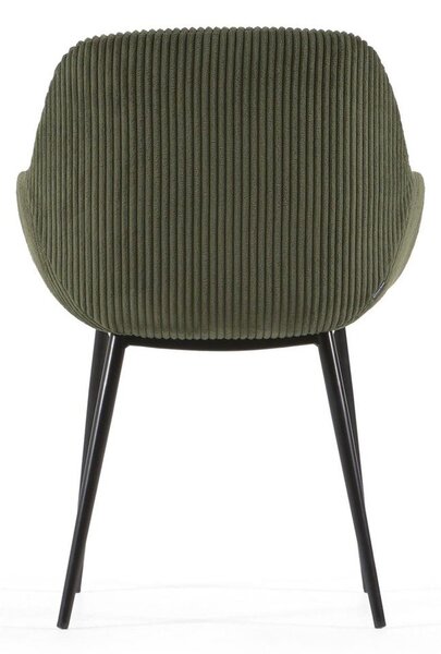 Tapicerowany fotel jadalniany w kolorze khaki Konna – Kave Home