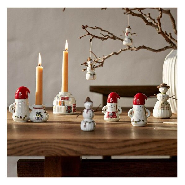 Ceramiczny świecznik ze świątecznym motywem Hammershøi Christmas Father Elf – Kähler Design