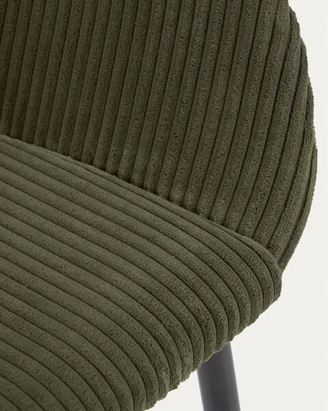 Tapicerowany fotel jadalniany w kolorze khaki Konna – Kave Home