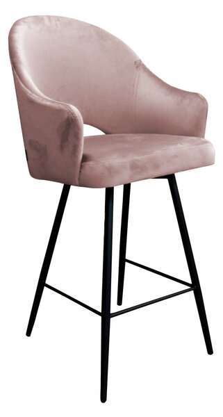 Krzesło barowe Velvet czarna podstawa MG58