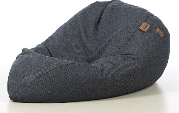 Duża Pufa Sack Premium – wygodna pufa sako do salonu ciemno szara