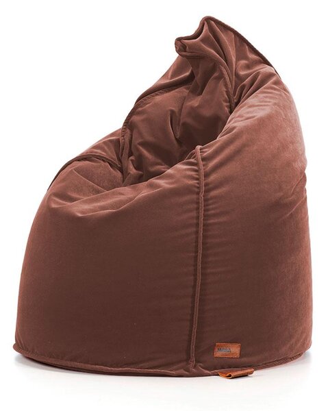 Pufa Sack AllureVelvet – aksamitna pufa sako premium różowy
