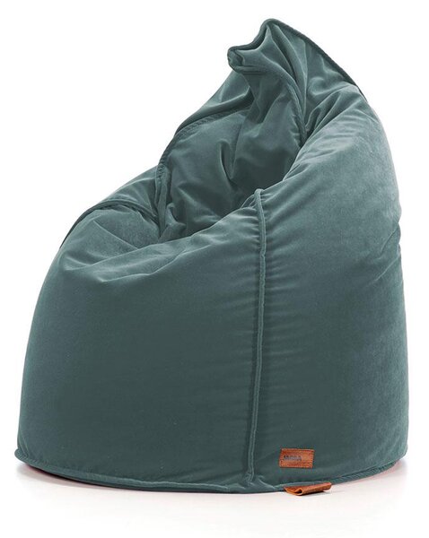 Pufa Sack AllureVelvet – aksamitna pufa sako premium miętowy