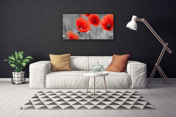 Obraz canvas Czerwone Maki w Polu