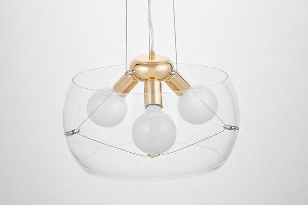 NOWOCZESNA LAMPA WISZĄCA GLOBO GOLD D40