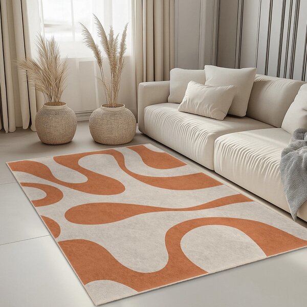Pomarańczowy chodnik odpowiedni do prania 60x230 cm Caramel Latte – Mila Home