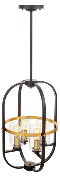 LAMPA WISZĄCA LOFT CZARNO-MOSIĘŻNA MONTEREY W4